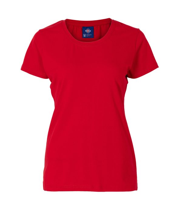 POLERA 95% ALGODÓN MANGA CORTA MUJER